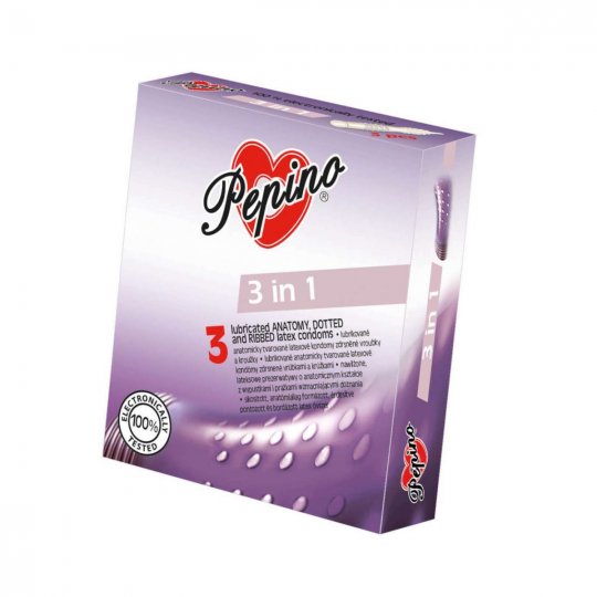 Kondom Pepino 3in1 3 ks