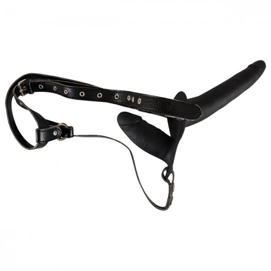 Nasazovac� penis DOUBLE STRAP ON black