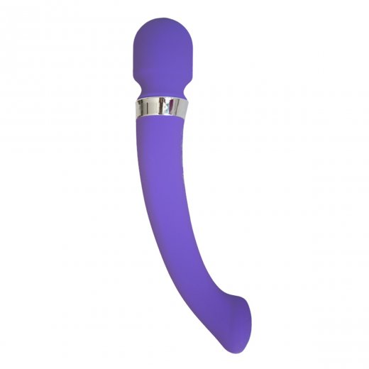 Mas�n� hlavice a vibr�tor 2v1 LIBO SCORPIO fialov�