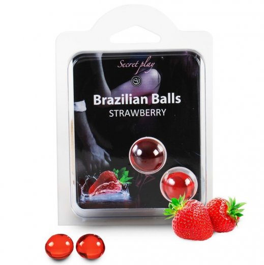 Olej mas�n� BRAZILIAN 2 BALLS SET strawberry