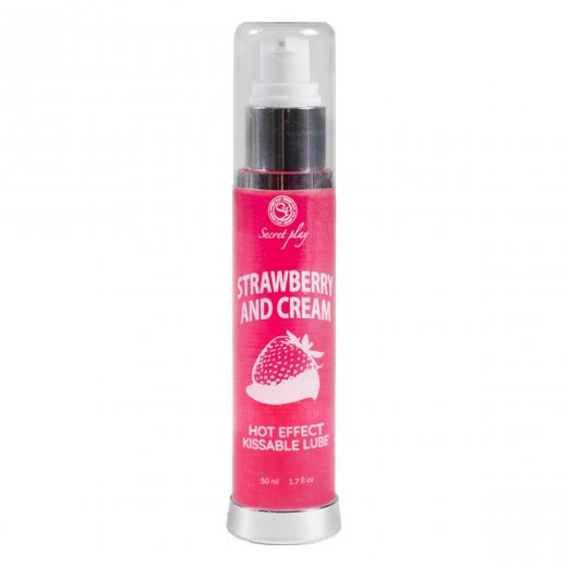 Lubrika�n� gel SECRET PLAY HOT EFFECT strawberry with cream 50 ml