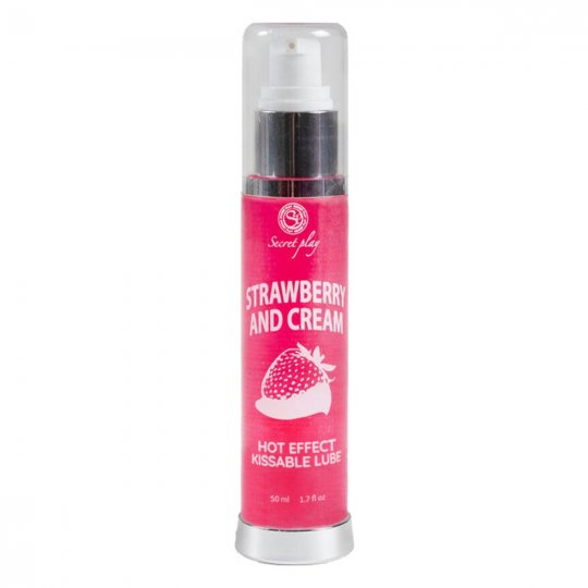 Lubrika�n� gel SECRET PLAY HOT EFFECT strawberry with cream 50 ml