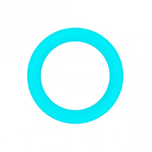Krou�ek na penis FIREFLY HALO MEDIUM blue