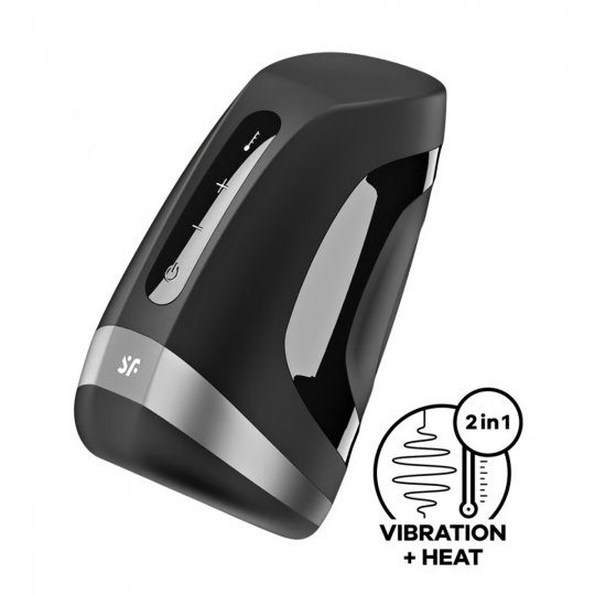 Masturb�tor SATISFYER MEN HEAT VIBRATION �ern�