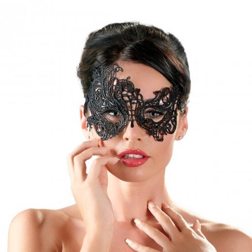 Maska Cottelli ACCESSOIRES 2480301 krajkov� �ern�