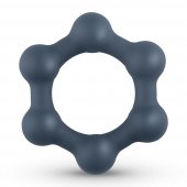 Krou�ek na penis Boners Hexagon Cockring With Steel Balls