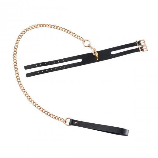 Obojek s vod�tkem GP PREMIUM COLLAR LEASH SET black