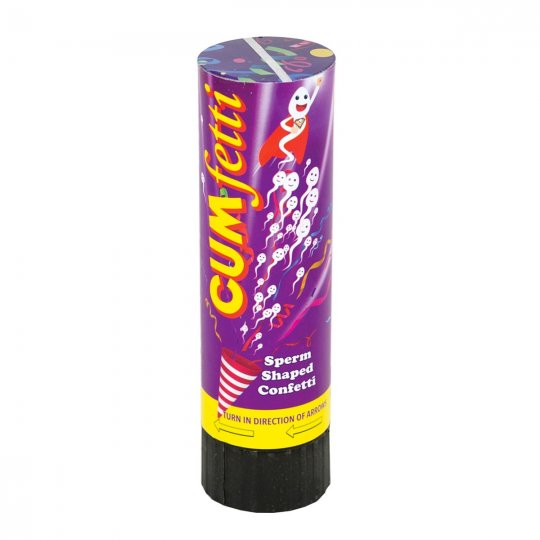 Konfety Spencer and Fleetwood Cumfetti Sperm Shaped Confetti Party Popper