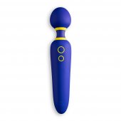 Mas�n� hlavice a vibr�tor 2v1 ROMP FLIP Wand Massager blue