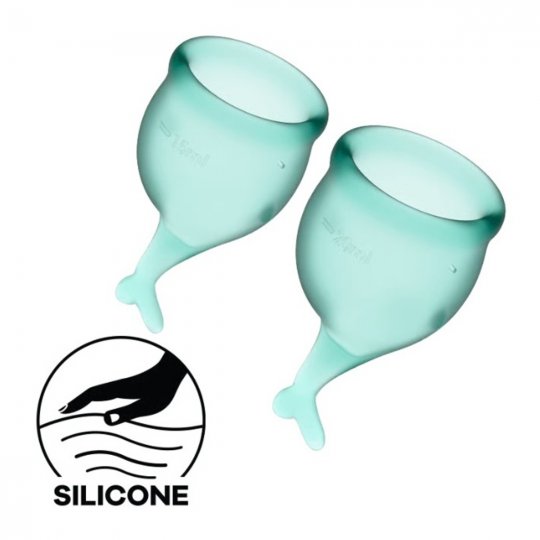Menstrua�n� kal�ky SATISFYER FEEL SECURE MENSTRUAL CUP zelen�