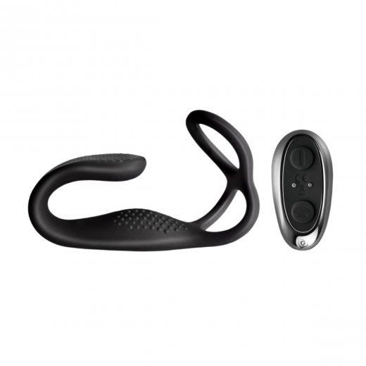 Stimul�tor prostaty s krou�kem Rocks-Off The-Vibe Remote Control �ern�