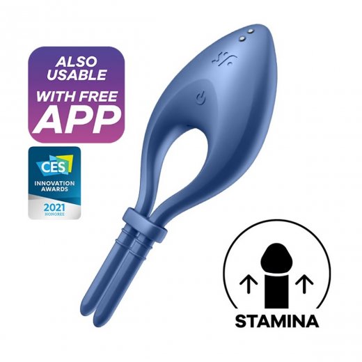 Krou�ek na penis SATISFYER BULLSEYE modr�