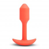 Kol�k an�ln� b-Vibe Snug Plug 1 vibra�n� oran�ov�
