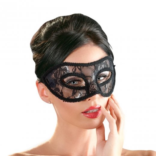 Maska Cottelli ACCESSOIRES 2480271 krajkov� �ern�