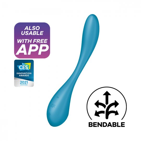 Vibr�tor SATISFYER G-SPOT FLEX 5+ petrolejov�
