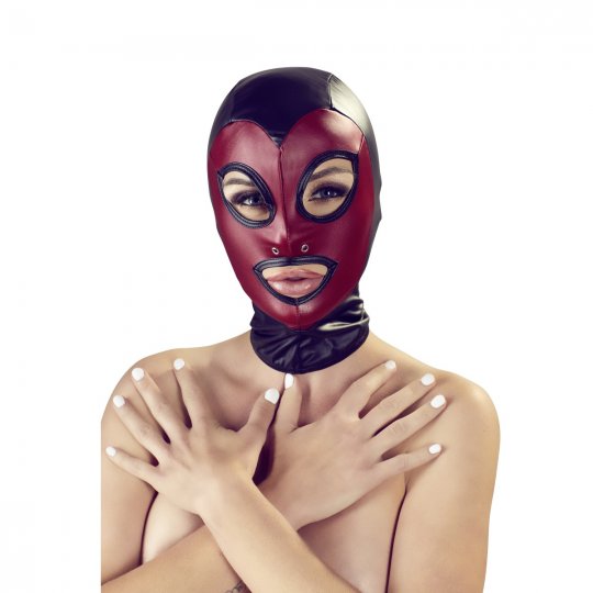 Maska na hlavu BAD KITTY v�nov�/�ern�