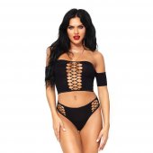 Souprava Leg Avenue Bad Intentions Crop Top �ern�
