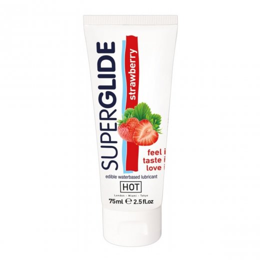Lubrika�n� gel HOT SUPERGLIDE strawberry 75 ml