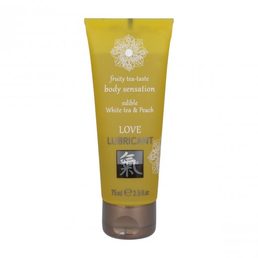 Lubrika�n� gel HOT Shiatsu Love White Tea & Peach jedl� 75 ml