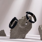 Pouta na ruce CRAVE - ID CUFFS BLACK/SILVER