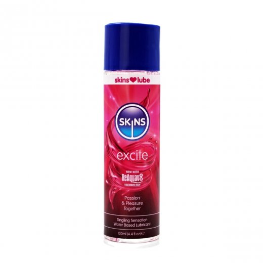 Lubrika�n� gel Skins Excite Tingling Water Based 130 ml