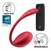 Vibra�n� vaj��ko SATISFYER Shiny Petal Connect App �erven�