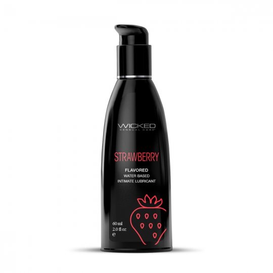 Lubrika�n� gel WICKED AQUA Strawberry Flavored