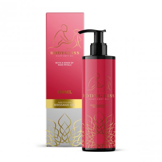 Mas�n� a lubrika�n� olej 2v1 BodyGliss Rose Petals 150 ml