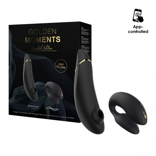Sada Golden Moments 2 Womanizer Premium + We-Vibe Chorus �ern�
