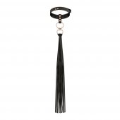 Obojek s d�tkami Rosy Gold Collar with Flogger �ern�