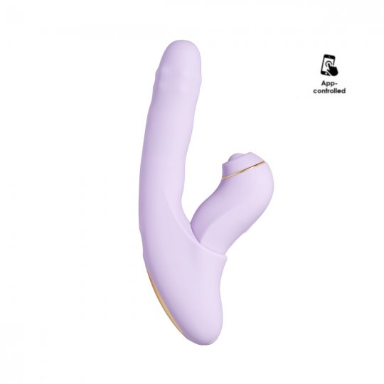 Vibr�tor Svakom Duoglow Thrusting Beaded With Pulsating Stimulator fialov�