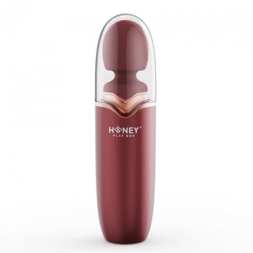 Mas�n� hlavice HONEY PLAY BOX STORMI Rechargeable Heating and Vibrating �erven�