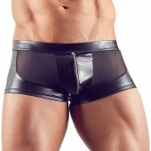 Boxerky Svenjoyment se zipem lakovan� �ern�